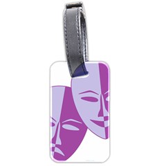 Comedy & Tragedy Of Chronic Pain Luggage Tag (Two Sides) from ArtsNow.com Back