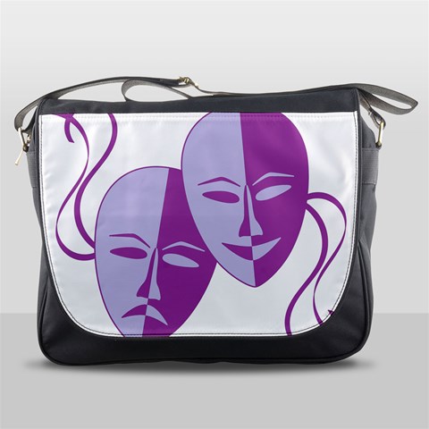 Comedy & Tragedy Of Chronic Pain Messenger Bag from ArtsNow.com Front