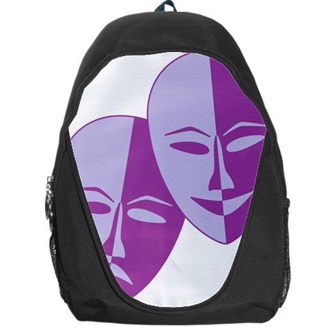 Comedy & Tragedy Of Chronic Pain Backpack Bag from ArtsNow.com Front