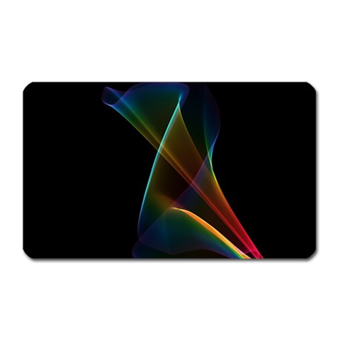 Abstract Rainbow Lily, Colorful Mystical Flower  Magnet (Rectangular) from ArtsNow.com Front