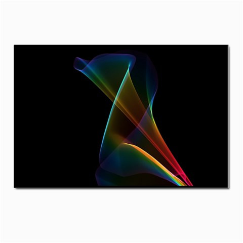 Abstract Rainbow Lily, Colorful Mystical Flower  Postcard 4 x 6  (10 Pack) from ArtsNow.com Front