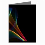 Abstract Rainbow Lily, Colorful Mystical Flower  Greeting Card