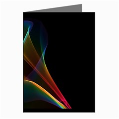 Abstract Rainbow Lily, Colorful Mystical Flower  Greeting Card (8 Pack) from ArtsNow.com Left