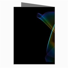 Abstract Rainbow Lily, Colorful Mystical Flower  Greeting Card (8 Pack) from ArtsNow.com Right