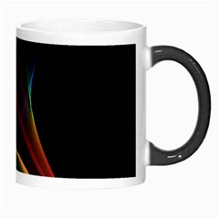 Abstract Rainbow Lily, Colorful Mystical Flower  Morph Mug from ArtsNow.com Right