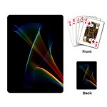 Abstract Rainbow Lily, Colorful Mystical Flower  Playing Cards Single Design