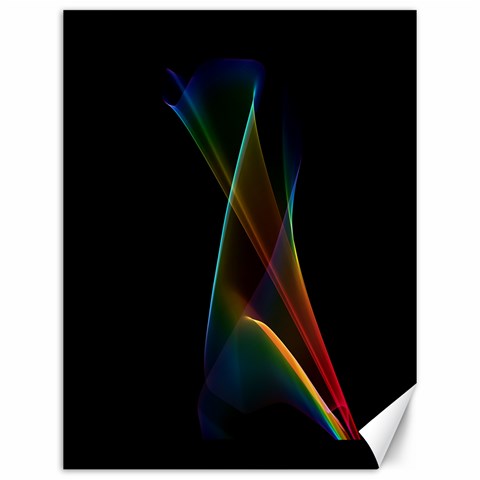 Abstract Rainbow Lily, Colorful Mystical Flower  Canvas 12  x 16  (Unframed) from ArtsNow.com 11.86 x15.41  Canvas - 1