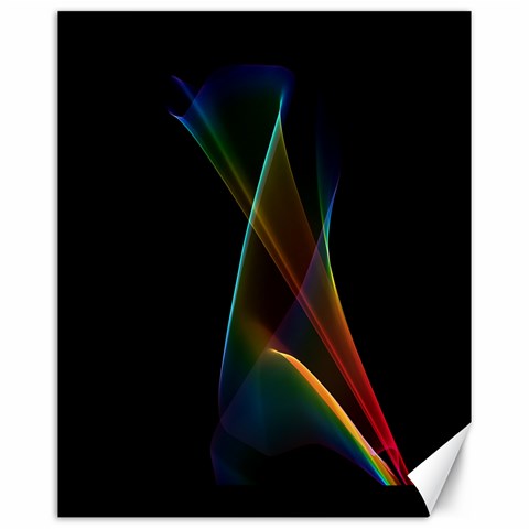 Abstract Rainbow Lily, Colorful Mystical Flower  Canvas 16  x 20  (Unframed) from ArtsNow.com 15.75 x19.29  Canvas - 1