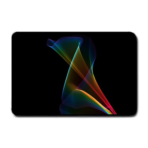 Abstract Rainbow Lily, Colorful Mystical Flower  Small Door Mat from ArtsNow.com 24 x16  Door Mat