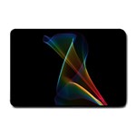 Abstract Rainbow Lily, Colorful Mystical Flower  Small Door Mat