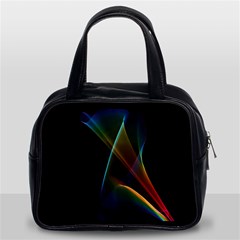 Abstract Rainbow Lily, Colorful Mystical Flower  Classic Handbag (Two Sides) from ArtsNow.com Front