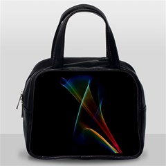 Abstract Rainbow Lily, Colorful Mystical Flower  Classic Handbag (Two Sides) from ArtsNow.com Back