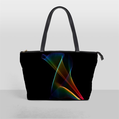 Abstract Rainbow Lily, Colorful Mystical Flower  Large Shoulder Bag from ArtsNow.com Front