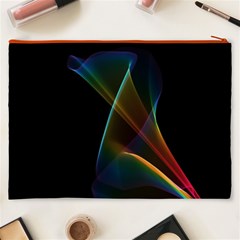 Abstract Rainbow Lily, Colorful Mystical Flower  Cosmetic Bag (XXXL) from ArtsNow.com Back