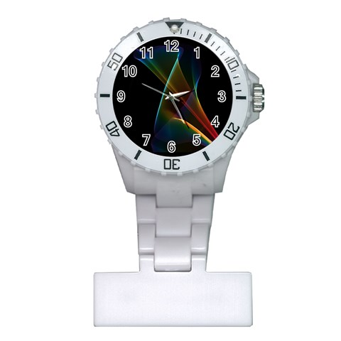 Abstract Rainbow Lily, Colorful Mystical Flower  Nurses Watch from ArtsNow.com Front