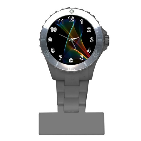 Abstract Rainbow Lily, Colorful Mystical Flower  Nurses Watch from ArtsNow.com Front