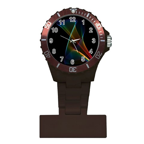 Abstract Rainbow Lily, Colorful Mystical Flower  Nurses Watch from ArtsNow.com Front