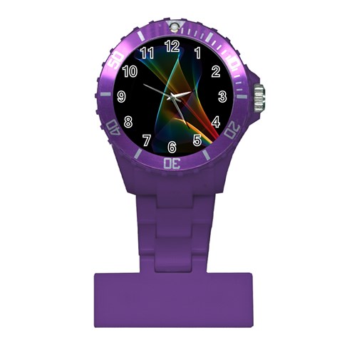 Abstract Rainbow Lily, Colorful Mystical Flower  Nurses Watch from ArtsNow.com Front