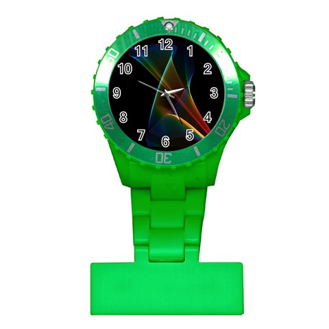 Abstract Rainbow Lily, Colorful Mystical Flower  Nurses Watch from ArtsNow.com Front