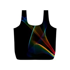 Abstract Rainbow Lily, Colorful Mystical Flower  Reusable Bag (S) from ArtsNow.com Back