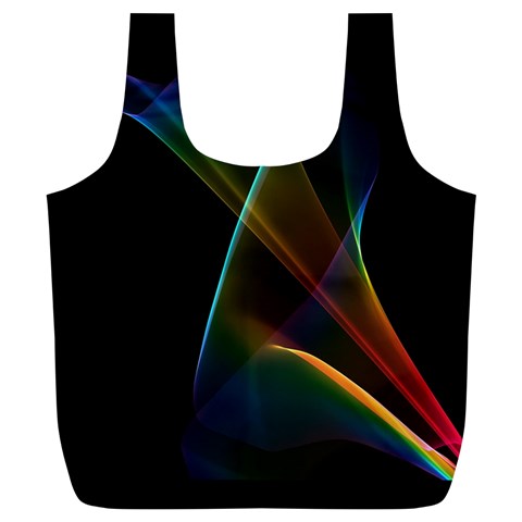 Abstract Rainbow Lily, Colorful Mystical Flower  Reusable Bag (XL) from ArtsNow.com Front