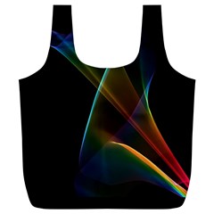 Abstract Rainbow Lily, Colorful Mystical Flower  Reusable Bag (XL) from ArtsNow.com Front