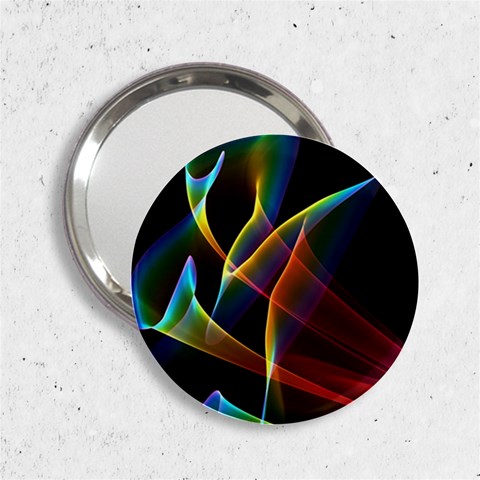 Peacock Symphony, Abstract Rainbow Music Handbag Mirror (2.25 ) from ArtsNow.com Front