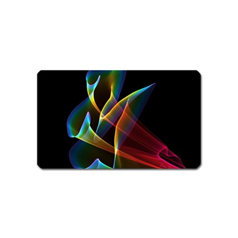 Peacock Symphony, Abstract Rainbow Music Magnet (Name Card) from ArtsNow.com Front