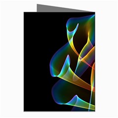 Peacock Symphony, Abstract Rainbow Music Greeting Card (8 Pack) from ArtsNow.com Right