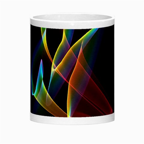 Peacock Symphony, Abstract Rainbow Music Morph Mug from ArtsNow.com Center