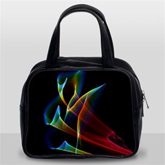 Peacock Symphony, Abstract Rainbow Music Classic Handbag (Two Sides) from ArtsNow.com Front