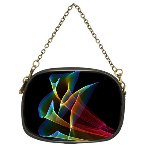 Peacock Symphony, Abstract Rainbow Music Chain Purse (One Side) from ArtsNow.com Front