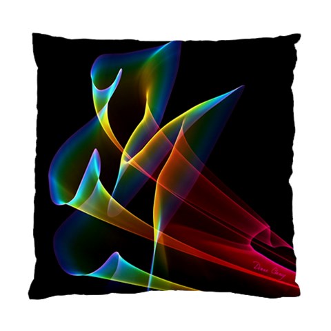 Peacock Symphony, Abstract Rainbow Music Cushion Case (Single Sided)  from ArtsNow.com Front