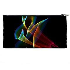 Peacock Symphony, Abstract Rainbow Music Pencil Case from ArtsNow.com Back