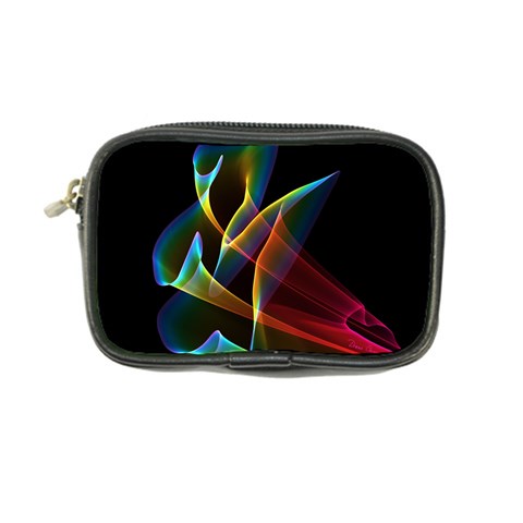 Peacock Symphony, Abstract Rainbow Music Coin Purse from ArtsNow.com Front