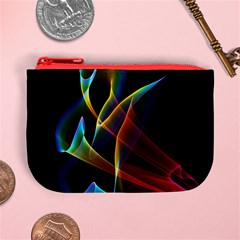 Peacock Symphony, Abstract Rainbow Music Coin Change Purse from ArtsNow.com Front