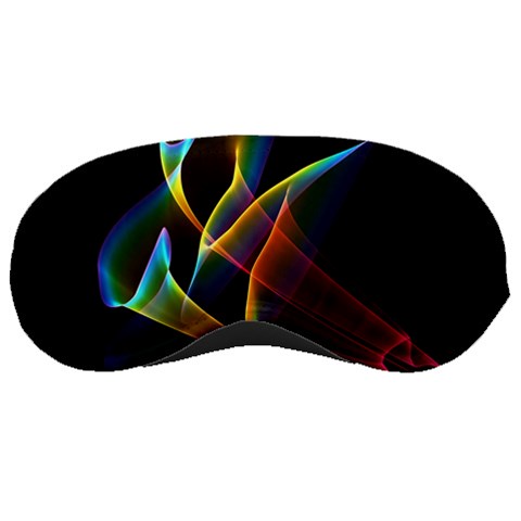 Peacock Symphony, Abstract Rainbow Music Sleeping Mask from ArtsNow.com Front