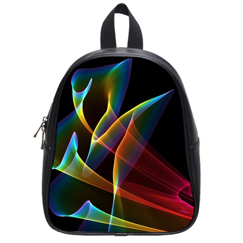 Peacock Symphony, Abstract Rainbow Music School Bag (Small) from ArtsNow.com Front