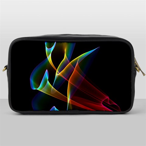 Peacock Symphony, Abstract Rainbow Music Travel Toiletry Bag (One Side) from ArtsNow.com Front