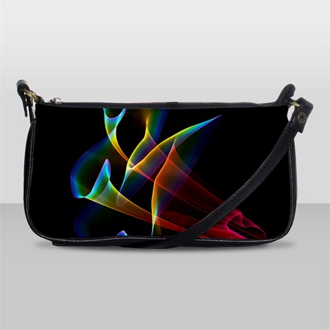 Peacock Symphony, Abstract Rainbow Music Evening Bag from ArtsNow.com Front