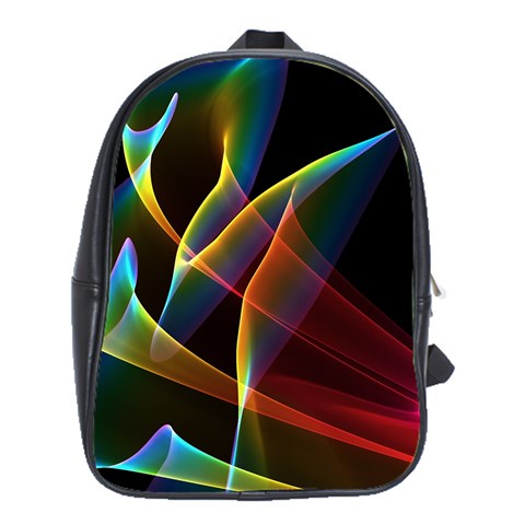 Peacock Symphony, Abstract Rainbow Music School Bag (XL) from ArtsNow.com Front