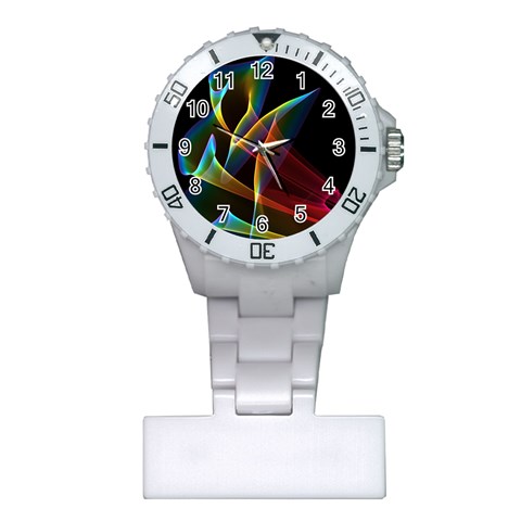 Peacock Symphony, Abstract Rainbow Music Nurses Watch from ArtsNow.com Front