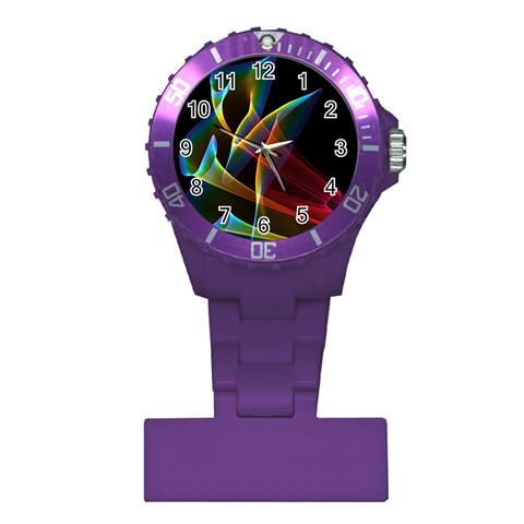 Peacock Symphony, Abstract Rainbow Music Nurses Watch from ArtsNow.com Front