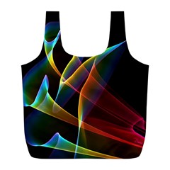 Peacock Symphony, Abstract Rainbow Music Reusable Bag (L) from ArtsNow.com Back