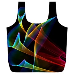 Peacock Symphony, Abstract Rainbow Music Reusable Bag (XL) from ArtsNow.com Front