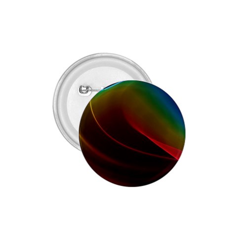 Liquid Rainbow, Abstract Wave Of Cosmic Energy  1.75  Button from ArtsNow.com Front