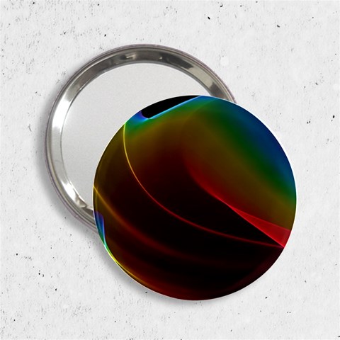 Liquid Rainbow, Abstract Wave Of Cosmic Energy  Handbag Mirror (2.25 ) from ArtsNow.com Front