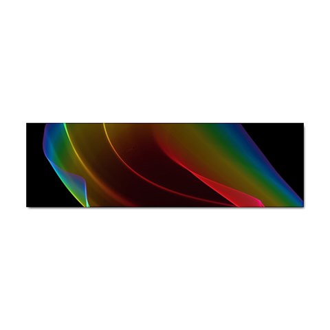 Liquid Rainbow, Abstract Wave Of Cosmic Energy  Bumper Sticker from ArtsNow.com Front