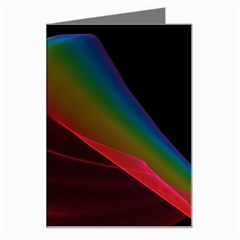 Liquid Rainbow, Abstract Wave Of Cosmic Energy  Greeting Card from ArtsNow.com Left