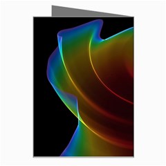 Liquid Rainbow, Abstract Wave Of Cosmic Energy  Greeting Card from ArtsNow.com Right